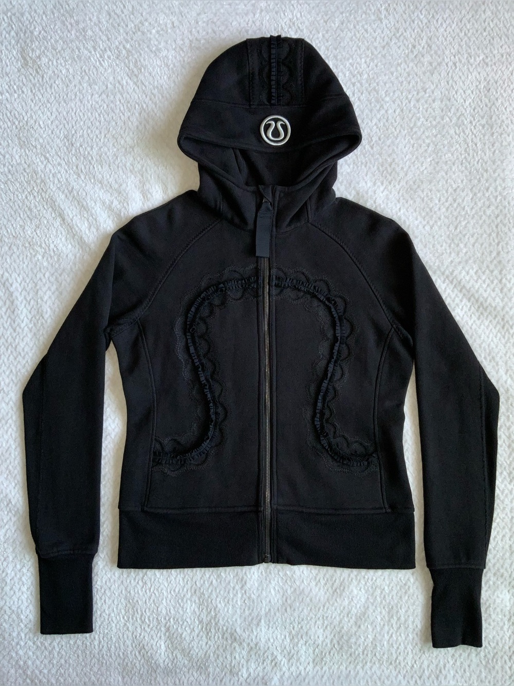 Lululemon Cuddle Up Ruffled Trim  Hooded Jacket